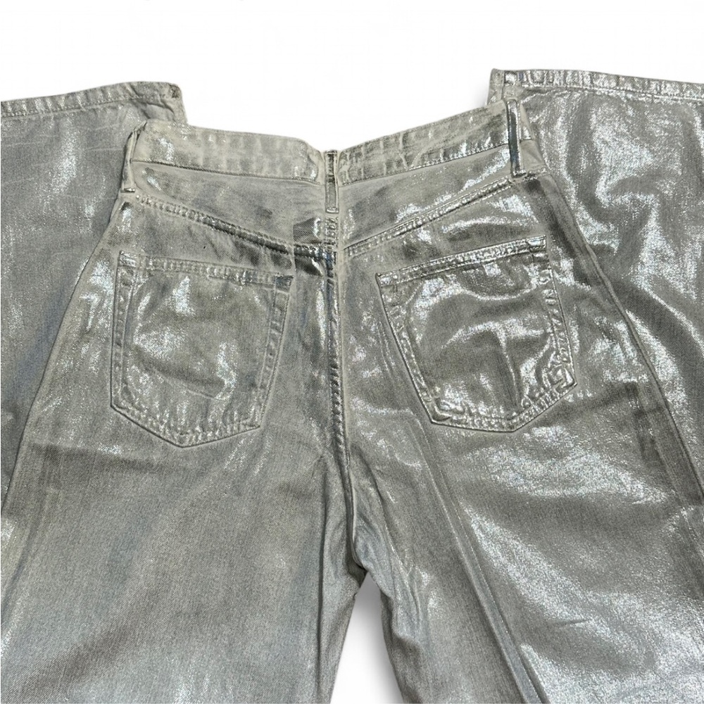 Zara Silver Straight Leg Jeans - Picture 3 of 7